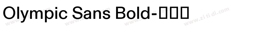 Olympic Sans Bold字体转换